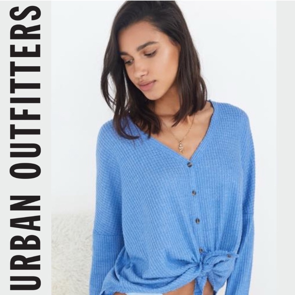 Urban Outfitters Blue Long Sleeve Top